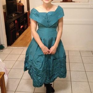 Vintage teal dress